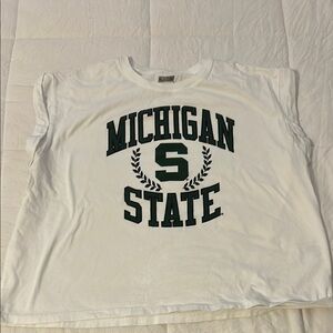 Michigan State White T-Shirt